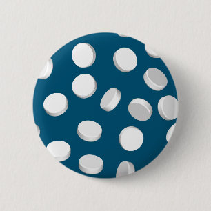 Badge Rond 5 Cm pilules bleues