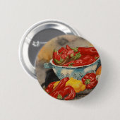 Badge Rond 5 Cm Piments ! (Devant & derrière)