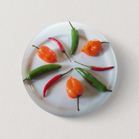 Badge Rond 5 Cm Piments 2 (Devant)