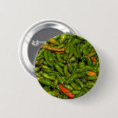Badge Rond 5 Cm Piments à vendre au marché (Devant & derrière)