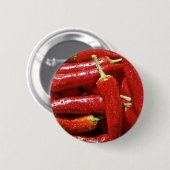 Badge Rond 5 Cm Piments piment chauds rouges (Devant & derrière)
