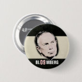 Badge Rond 5 Cm Pin 2009 de Mike Bloomberg (Devant & derrière)