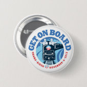 Badge Rond 5 Cm Pin 2012 d'O-Train (Devant & derrière)