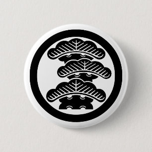 Badge Rond 5 Cm Pin à trois étages R en cercle