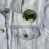 Badge Rond 5 Cm Pin arpentant de panthère (En situation)