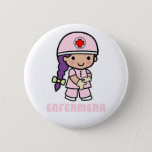 Badge Rond 5 Cm Pin avec dessin d'infirmier<br><div class="desc">Pin avec dessin d'infirmier</div>