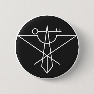 Badge Rond 5 Cm Pin aviaire de noeud