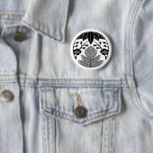 Badge Rond 5 Cm Pin bambou ume (En situation)