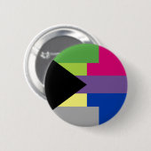 Badge Rond 5 Cm Pin bisexuel de Demiromantic (Devant & derrière)