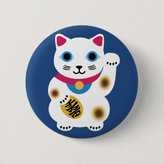 Badge Rond 5 Cm Pin chanceux mignon de chat