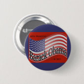 Badge Rond 5 Cm Pin collectable d'inauguration d'Obama (Devant & derrière)