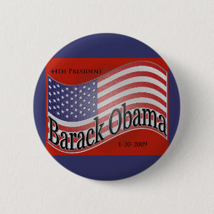 Badge Rond 5 Cm Pin collectable d'inauguration d'Obama