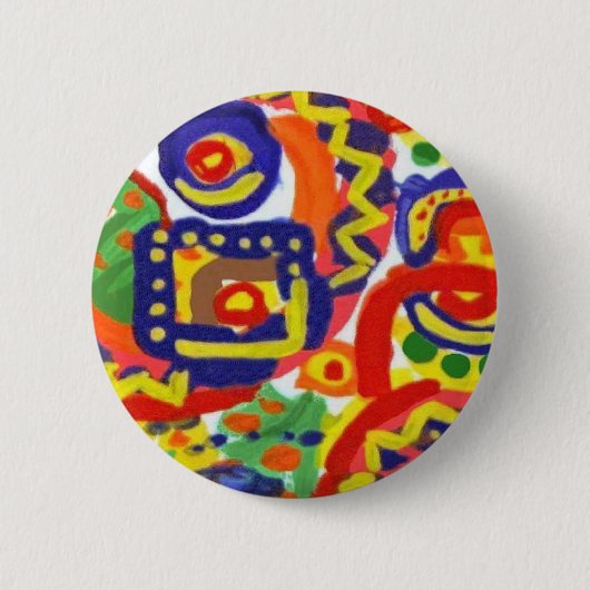 Badge Rond 5 Cm Pin coloré d'esprit (Devant)