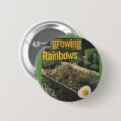 Badge Rond 5 Cm Pin croissant des arcs-en-ciel | (Devant & derrière)