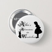 Badge Rond 5 Cm Pin. d'Alice (Devant & derrière)