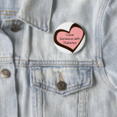 Badge Rond 5 Cm Pin d'amour de diabète (En situation)