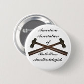 Badge Rond 5 Cm Pin d'anesthésistes de Boule-Panne (Devant & derrière)