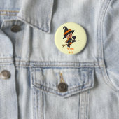 Badge Rond 5 Cm Pin d'anniversaire de Halloween (En situation)