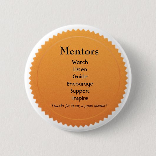 Badge Rond 5 Cm Pin d'appréciation de mentor (Devant)