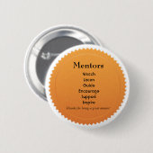 Badge Rond 5 Cm Pin d'appréciation de mentor (Devant & derrière)