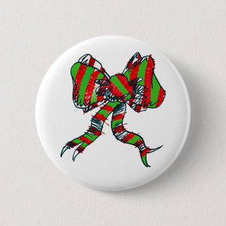 Badge Rond 5 Cm Pin d'arc de Noël