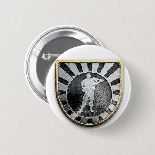 Badge Rond 5 Cm Pin d'as (Devant & derrière)