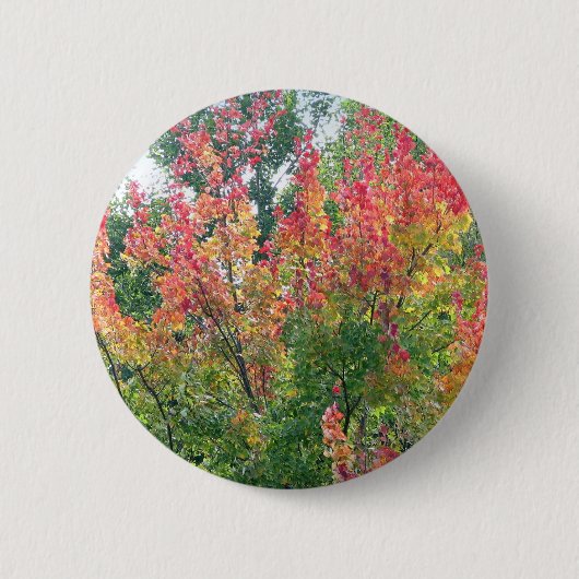 Badge Rond 5 Cm Pin d'automne (Devant)