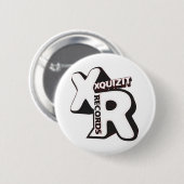 Badge Rond 5 Cm Pin de base de logo de Xquizit (Devant & derrière)