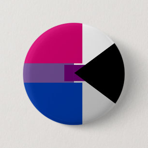 Badge Rond 5 Cm Pin de Biromantic Demisexual