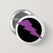 Badge Rond 5 Cm Pin de boulon de foudre (Devant & derrière)