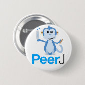 Badge Rond 5 Cm Pin de bouton de PeerJ (Devant & derrière)