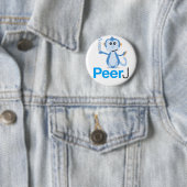 Badge Rond 5 Cm Pin de bouton de PeerJ (En situation)