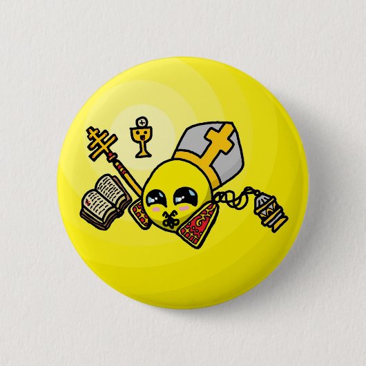 Badge Rond 5 Cm Pin de Catholicball (Devant)