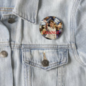 BADGE ROND 5 CM PIN DE CHANGE-SARAH PALIN (En situation)