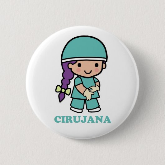 Badge Rond 5 Cm Pin de chirurgien (Devant)