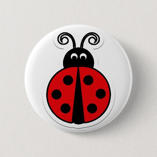 Badge Rond 5 Cm Pin de coccinelle (Devant)