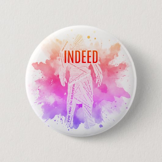 Badge Rond 5 Cm Pin de commandant brillant (Devant)