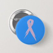 Badge Rond 5 Cm Pin de conscience de cancer du sein (Devant & derrière)