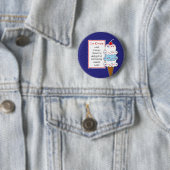 Badge Rond 5 Cm Pin de cornet de crème glacée (En situation)