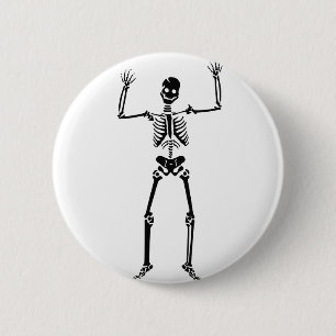 Badge Rond 5 Cm Pin de crâne (Halloween)