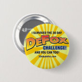 Badge Rond 5 Cm Pin de DeFox (Devant & derrière)