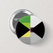 Badge Rond 5 Cm Pin de Demiromantic Demisexual (Devant & derrière)