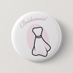 Badge Rond 5 Cm Pin de demoiselle d'honneur