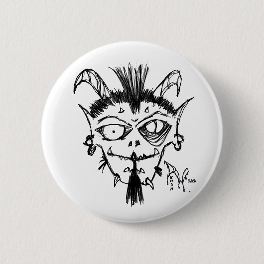 Badge Rond 5 Cm Pin de DemonWear (Devant)