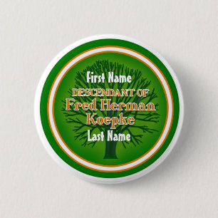 Badge Rond 5 Cm Pin de descendant de la Réunion de Koepke - Fred