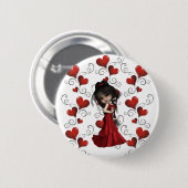 Badge Rond 5 Cm Pin de diva (Devant & derrière)