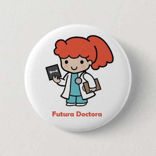 Badge Rond 5 Cm Pin de docteur (Devant)