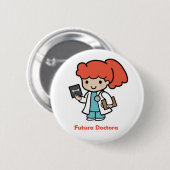 Badge Rond 5 Cm Pin de docteur (Devant & derrière)