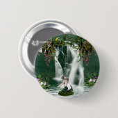 Badge Rond 5 Cm Pin de douche de sirène (Devant & derrière)