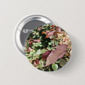 Badge Rond 5 Cm Pin de feuille (Devant & derrière)